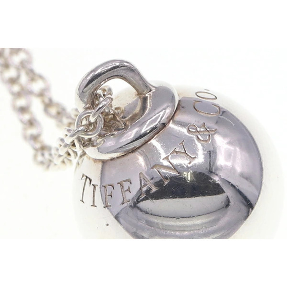Tiffany Co Ball Necklace Sterling Silver Pendant Accessory View 5